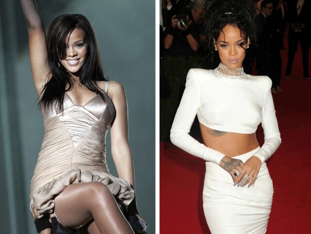 FORANDRET STIL: Utseende til Rihanna er slående likt etter hele ti år som en av verdens største kjendiser. Men stilen til 27-åringen har forandret seg betraktelig. Albumet hennes «Good Girl Gone Bad» sier litt om hva artisten selv tenkte om stilforandringen. Foto: Scanpix FORANDRET STIL: Utseende til Rihanna er slående likt etter hele ti år som en av verdens største kjendiser. Men stilen til 27-åringen har forandret seg betraktelig. Albumet hennes «Good Girl Gone Bad» sier litt om hva artisten selv tenkte om stilforandringen. Foto: Scanpix